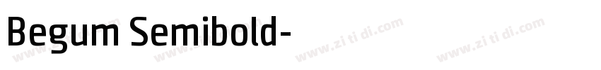 Begum Semibold字体转换